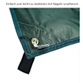 Miniatyrbild 3 av 5: Campingtält Ripstop Polyester Tarp för Utomhusbruk, Portabelt Skydd för Flera Tillfällen för Backpackingäventyr och Extremväder, Khaki (300 cm x 400 cm)