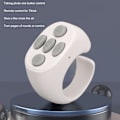 Miniatyrbild 3 av 8: Smart Ring Controller Bluetooth 5.3 Trådlös Fjärrkontroll Sidsvängare för Tik Tok Elektronisk Bok Vit