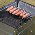 Miniatyrbild 6 av 8: Högkvalitativt Material, Perfekt För Utomhusäventyr, Portabel Grillkorg Erbjuder Generös Matlagningsyta, Rostfritt Stål Korvställ Säkerställer