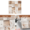 Miniatyrbilde 3 av 5: Skrell og lim fliser 20 ark  Vanntett Backsplash for kjøkkenfliser Klistremerker Selvklebende gulvfliser PVC veggfliser DIY flisdekaler