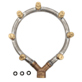 Miniatyrbillede 1 af 5: Multifunktionel ringformet dyse G3/8 hun-gevind multihoved ringformet forstøvningsdyse til havevanding i landbruget