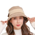 Miniatyrbillede 1 af 4: Vinter Bucket Hat til Kvinder Varme Huer Sød og Varm Khaki