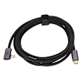 Pikkukuva 5 / 5: Type C - Type C -kyynärpäädatakaapeli 100 W:n pikalataus, kulutusta kestävä kullattu pistoke ja USB-kaapeli kannettaville tietokoneille