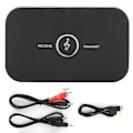 Miniatyrbillede 2 af 6: 2 i 1 Bluetooth5.0 Sender Modtager Trådløs A2DP Lydadapter Aux 3,5 mm Afspiller