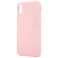 Miniatyrbillede 2 af 2: Farvet Frosted Soft Dobbelt-lags All-inclusive Type Telefon Skal til iPhone xs max (Pink)