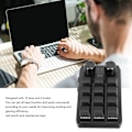 Miniatyrbillede 3 af 5: Mini brugerdefineret tastatur 12 mekaniske taster 2 knapper Programmerbar rød switch Programmering makro tastatur til pc-spil multimedier