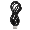 Miniatyrbillede 1 af 5: 2P Smartwatch opladningskabel magnetisk ur oplader udskiftning USB datakabel sort