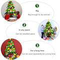 Miniatyrbillede 5 af 5: Filt Juletræ, Jul DIY Deko, 3.2ft Juletræ