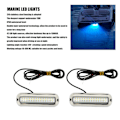 Miniatyrbillede 7 af 8: Marine LED-lys 42 LED'er Vandtæt Undervands LED Bådslys 10-30V DC Drænprop Lys til Yacht Båd Hvidt Lys