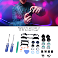 Miniatyrbild 6 av 8: QM21071021 Reservdelar Spelkontroll Kit Joystick Bumpers Triggers ABXY Knappar Kontroll Reparationssats