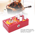 Miniatyrbild 5 av 8: Distortion gitarrpedal Röd Djävul Tungmetall Toneffekt Elektrisk Processor 9V DC