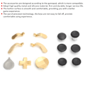 Miniatyrbild 3 av 5: Gamepad Swap Joysticks Paddles Tillbehör Ersättning för Xbox One Elite Series 2 Controller