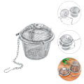 Miniatyrbilde 2 av 5: 6,5 cm Praktisk Tekule Sfærisk Krydder Sil Mesh Infuser Filter Rustfritt Stål Urte