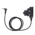Miniatyrbillede 1 af 5: U94 PTT Headset System Adapter PU Træktråd Headset Militær Adapter til Yaese VX‑3R