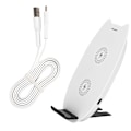 Miniatyrbillede 2 af 2: Bærbar Mini Trådløs QI Hurtigoplader 10000mAh Powerbank til Mobiltelefon Hvid