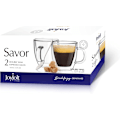 Miniatyrbild 5 av 6: Dubbelväggig Espressokopp, Värmebeständig, Isolerat Borosilikatglas, Set om 2, Dramatisk Optisk Effekt För Kaffeentusiaster