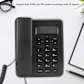 Miniatyrbillede 3 af 5: KXT6001CID Fastnettelefon Hjem Kablet Fastnet Kontor Kablet Bordtelefon ABS