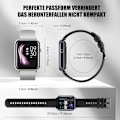 Miniatyrbild 2 av 4: Smartklocka för kvinnor Fitness Tracker Watch IP67 Vattentät, 1,69 tum HD Full Touchscreen Fitness Watch Tracker med Blodsyre/Hjärtfrekvens