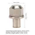 Miniatyrbild 6 av 8: 8 st RC Hex hjulnavmutter Universal 12 mm drivadapter förlängningskolonn i rostfritt stål
