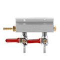 Miniatyrbillede 5 af 5: Muti-vejs Home CO2 Air Gas Manifold Distribution Splitter Øl 2-vejs