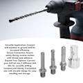 Miniatyrbillede 8 af 8: Snegl Adapter 1 til 3 Bor Adapter Kulstofstål Rund Chuck 2 Pits 2 Slots Have Snegl Bor Forbindelse Have Værktøjer