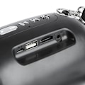 Miniatyrbillede 5 af 8: Trådløs højttaler Heavy Bass HIFI Bluetooth 5.0 støjreduktion 1200mAh højttalere med snor til musik Dazzling Black [5W Bluetooth-version]