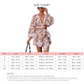 Miniatyrbild 1 av 2: Dam Jumpsuit Urskuren Djup V-ringning Lykta Långärmad Bälte Shorts Slim Fit Jumpsuit Rosa XXL