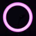 Miniatyrbilde 7 av 8: RGB Ring Fill Light Lampe med Telefonholder Klips Justerbar Stativfeste for Live Streaming