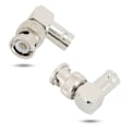 Miniatyrbillede 5 af 5: 4 stk. BNC han til BNC hun vinkeladapter stik 50 ohm messing stik