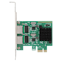 Miniatyrbillede 4 af 5: 10/100/1000Mbps RJ-45*2 Dobbelt port PCI-Ex1 GigabiT netværkskort til 8102-T2