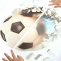 Miniatyrbild 6 av 8: 3D Väggdekor Fotboll för Barnrum, Genombrott Väggdekaler, Färgglad Fotbollsväggmålning, Väggdekor Pojke Tonåring, Fotbollsaffisch Dekoration,