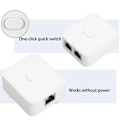 Miniatyrbillede 8 af 8: Gigabit netværks switch 2 port 10/100/1000Mbps 2 i 1 ud 1 i 2 ud PoE extender switch RJ45 netværkssplitter adapter