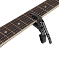 Miniatyrbillede 5 af 8: Guitar Capo Legering Hurtig Toneændring Bærbar Instrument Tilbehør Til Spil Performance Sort