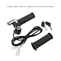 Miniatyrbillede 6 af 8: Elektrisk cykel Twist Throttle Grip Lock Key Set LED-indikator til motorcykel scooter 48V
