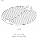 Miniatyrbillede 2 af 5: Grillrist i rustfrit stål til runde grill