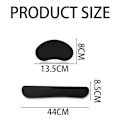 Miniatyrbild 2 av 7: Handledsstödset i Memory Foam: Smärtlindring, Ergonomisk Design, Halkfri Botten, Vattenresistent Yta för Kontor & Gaming