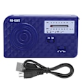 Miniatyrbild 1 av 5: RD638 ABS Solenergi Nödmultifunktionshandvevradio Stöd FM/AM-funktion