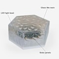 Miniatyrbild 3 av 8: Solcellsdrivna marklampor, transparent harts utomhus vattentät belysning för solcellsdrivna LED-gångljus, uppgraderade 6-LED trädgårdsbelysning,