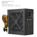 Miniatyrbillede 3 af 5: PC strømforsyning 250W stationær computer dele tilbehør ATX-250W justerbar 115/230V
