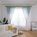 Miniatyrbild 5 av 5: Polyester fönstergardin Valances Voile sovrum vardagsrum inredning (blå)