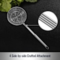 Miniatyrbild 4 av 8: Spindel Sil med Ergonomisk Design, Högkvalitativt Rostfritt Stål Säkerställer Lång Livslängd, Långt Handtag Ger Värmeskydd, Nonstick-yta