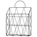 Miniatyrbillede 2 af 2: 1 stk. Net Metal Fashion Opbevaringskurv Nordisk Elegant Vægophæng Bærbar Opbevaringskurv Skrivebord Magasin Avis Organizer