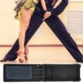 Miniatyrbilde 4 av 5: Ballroom Danssko Børste for Latin Salsa Tango Dansing Bærbar(Svart)