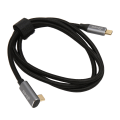 Miniatyrbillede 1 af 5: USB C til 90 graders USB C-kabel 100W USB3.1 Gen2 10 Gbps 4K 60Hz vinkelret Type C til Type C datakabel til Steam Deck