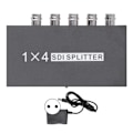 Miniatyrbild 2 av 4: 100240V F214 SDI Splitter 1x4 1 in 4 Out Stöder SD/HD/3GSDI Repeater Extender (EU-kontakt)