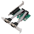Miniatyrbild 2 av 5: PCI-E till 2 seriekort 1 parallellportkort stationär PCI-expansionskort LPT-portadapterkort