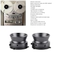 Miniatyrbild 6 av 8: 1 Par NAB Nav Adaptrar Professionell Polerad Aluminiumlegering 10 Tum Öppnare för Studer ReVox för Akai för Teac Grå