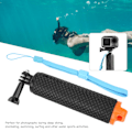 Pikkukuva 8 / 8: Vedenpitävä kelluva käsikahva sukellusselfiekeppi Monopod OSMO ACTIONille GOPRO 9Oranssi