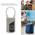 Miniatyrbild 8 av 8: Fingeravtryckslås IP65 Vattentät 0,5S Snabb 10 Set Fingeravtryck Automatisk Identifiering Svart Smart Lås för Resväskor