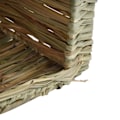 Miniatyrbild 3 av 8: Gräsbädd för smådjur, tuggbart marsvinshus, tillverkat av 100% naturligt vassgräs, hopfällbar design för enkel förvaring, ger en säker och